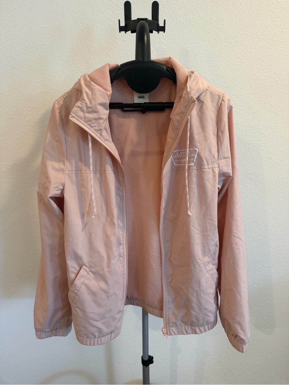 Vans Light Pink Hooded Windbreaker Jacket